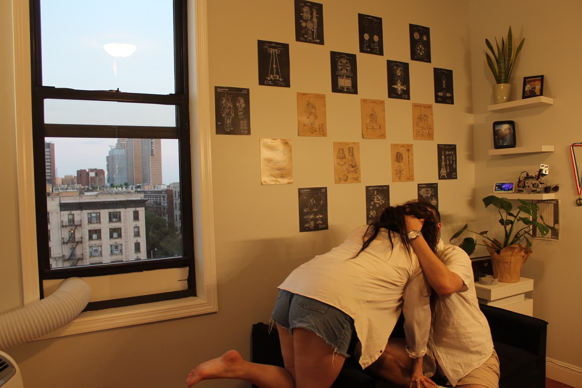 Rodolf and Lexie at home in New York